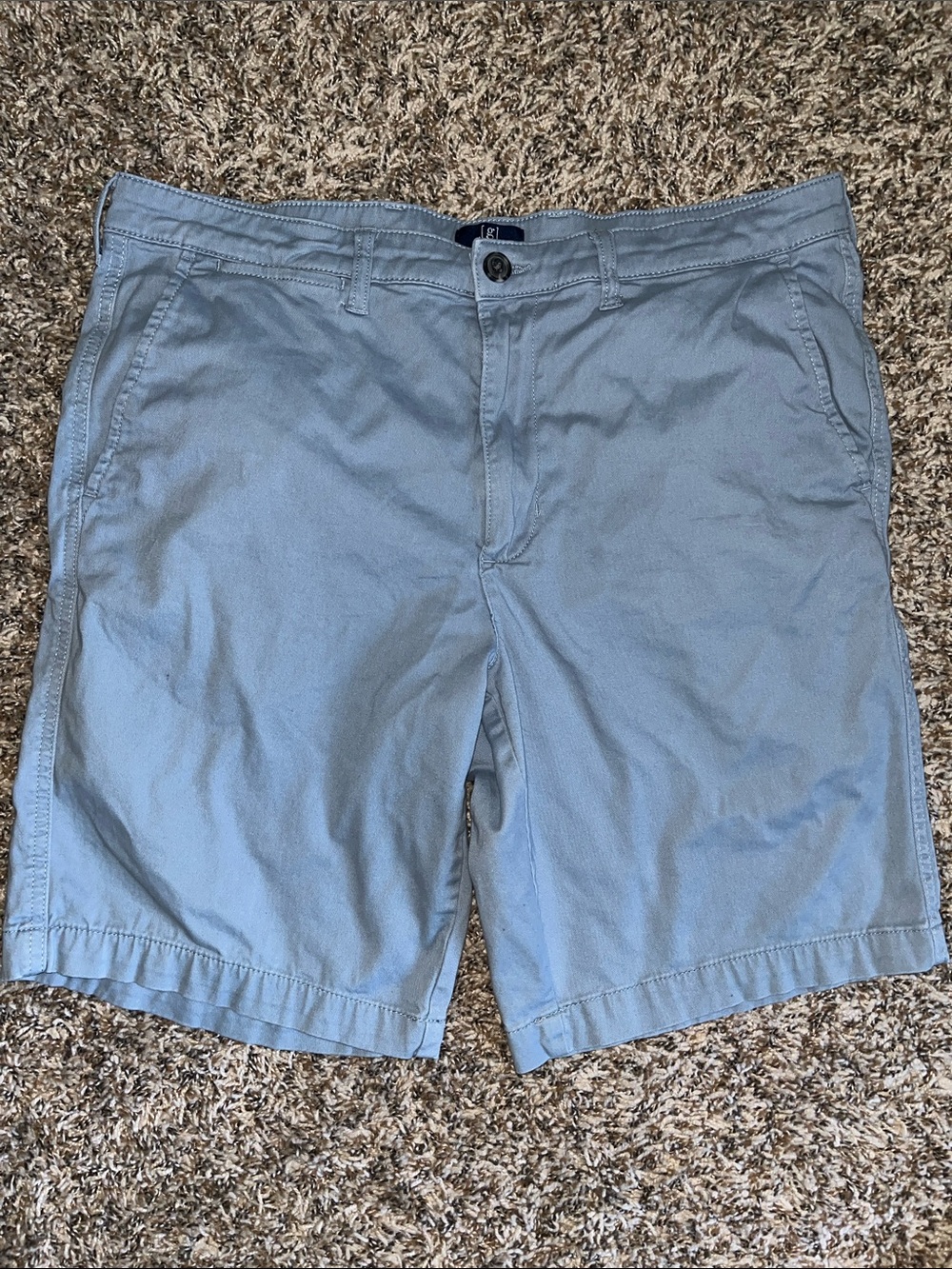 Men's Light Blue Casual Shorts
